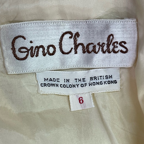 Vintage 1960s Jacquard Cocktail Dress w/ Jacket formal ensemble two piece set - Picture 7 of 7